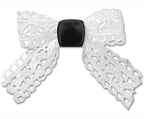 White Lace Bow Jibbitz