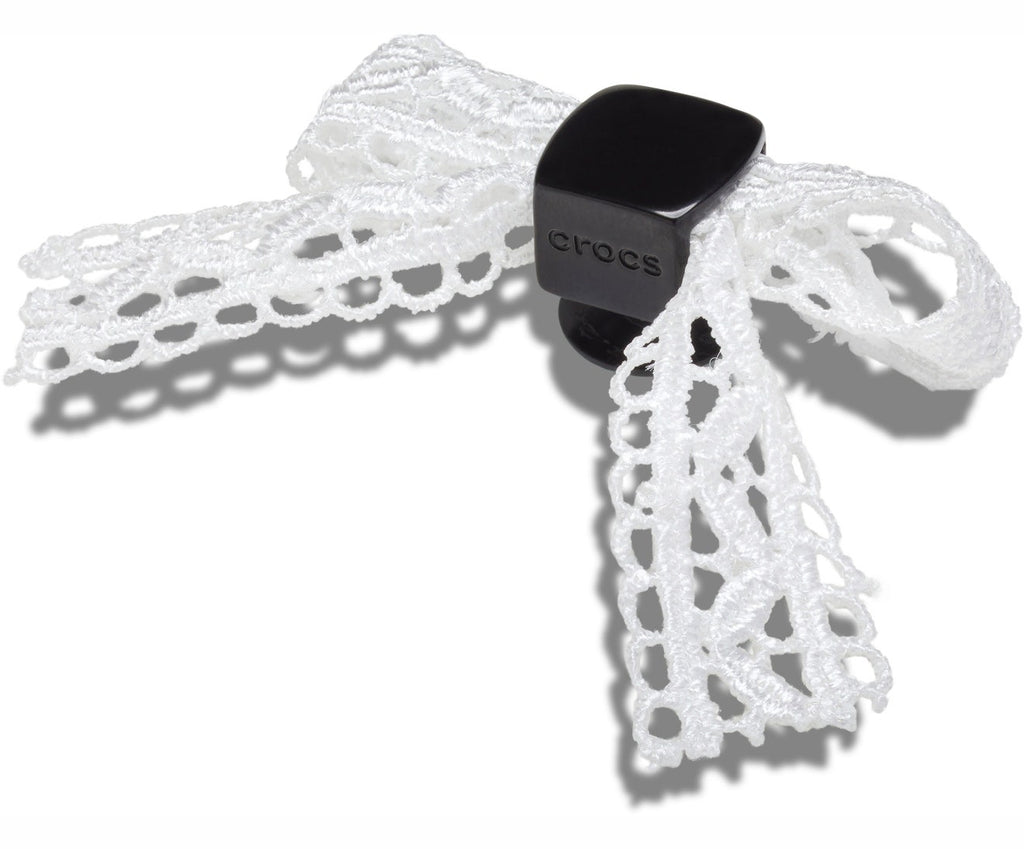 White Lace Bow Jibbitz