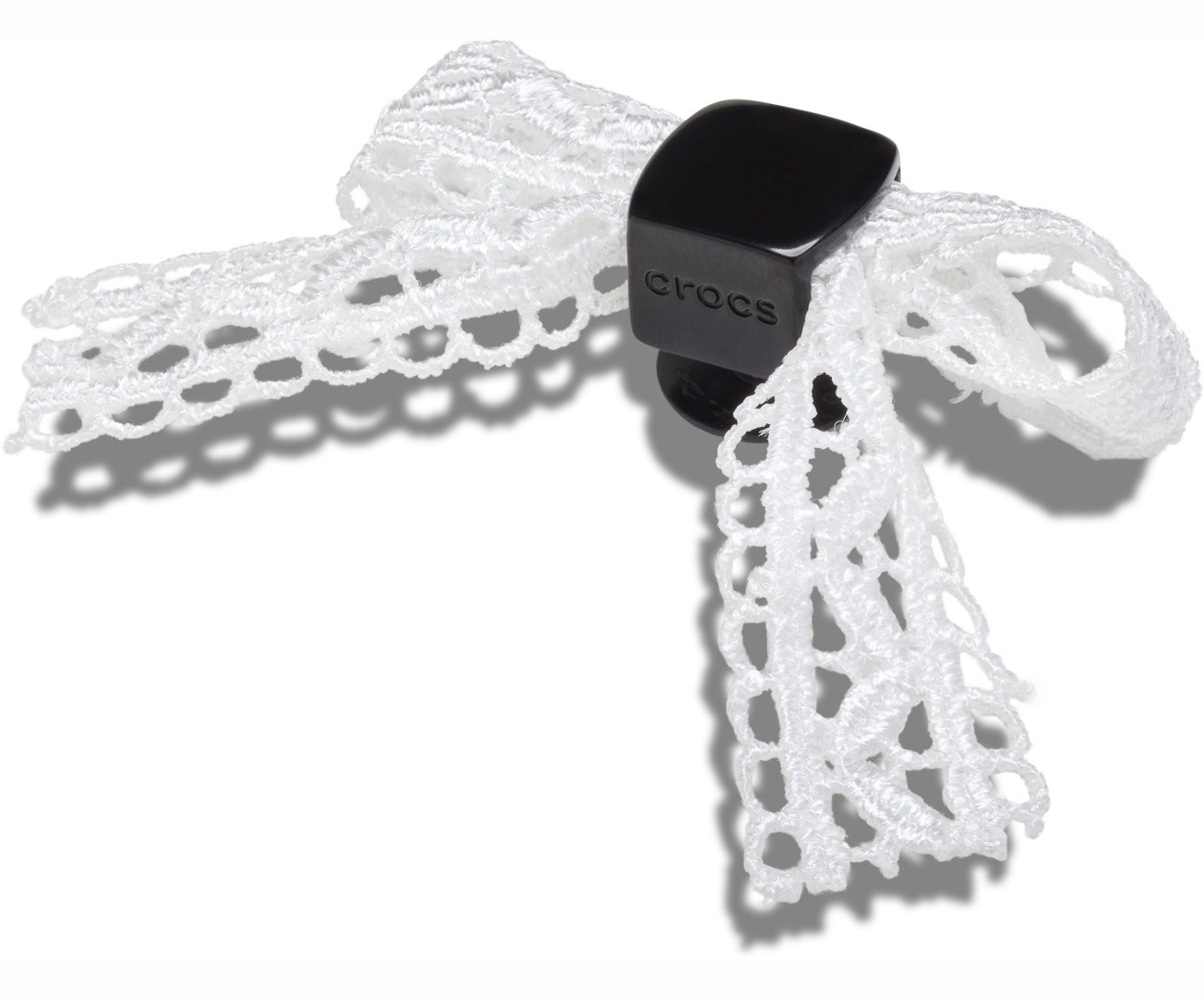 White Lace Bow Jibbitz
