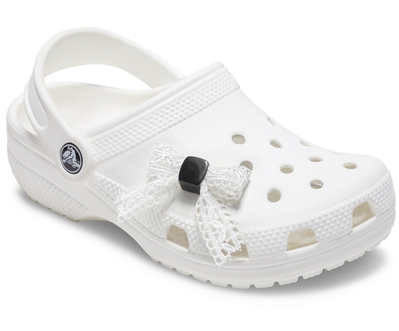 White Lace Bow Jibbitz