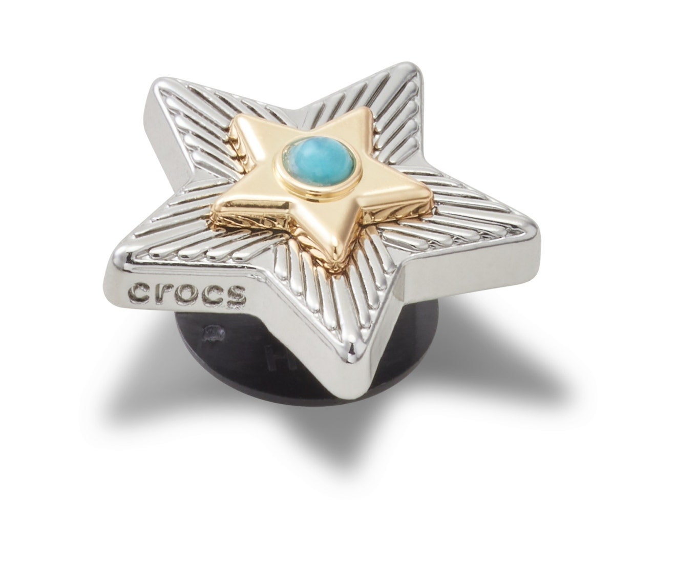 Silver Turquoise Star Jibbitz