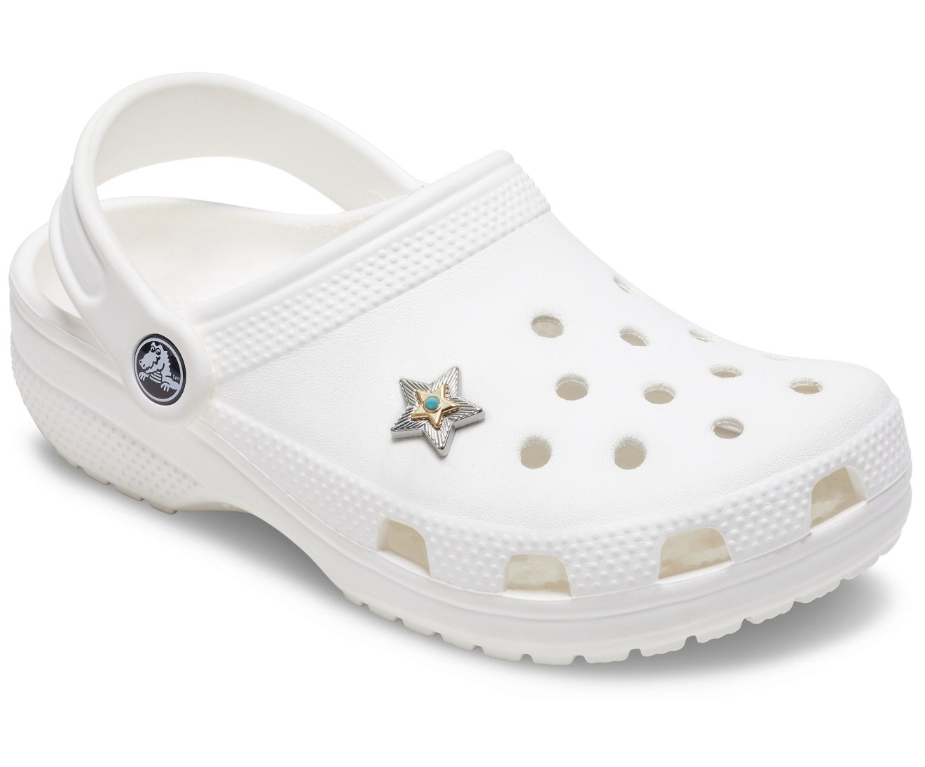 Silver Turquoise Star Jibbitz
