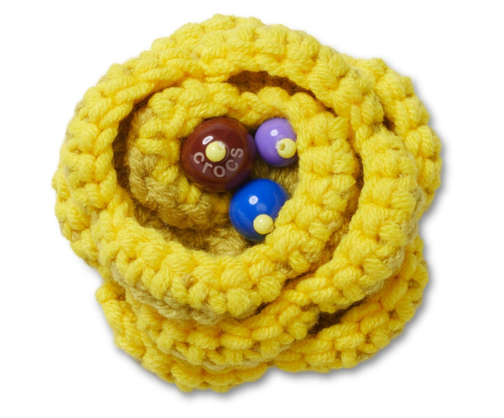 Yellow Crochet Floral-Jibbitz™