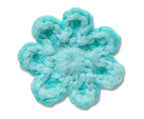 Crochet Blue Flower-Jibbitz