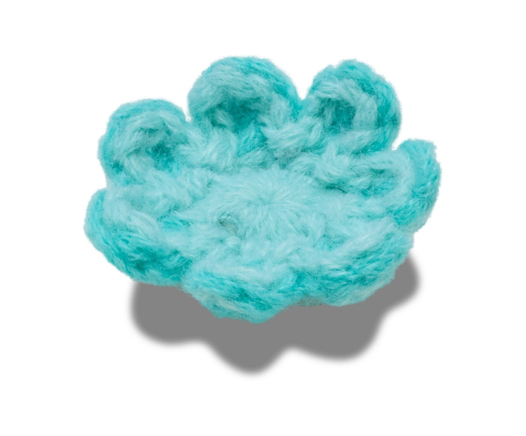 Crochet Blue Flower-Jibbitz