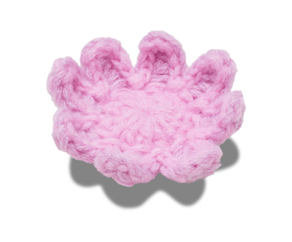 Crochet Light Pink Flower-Jibbitz