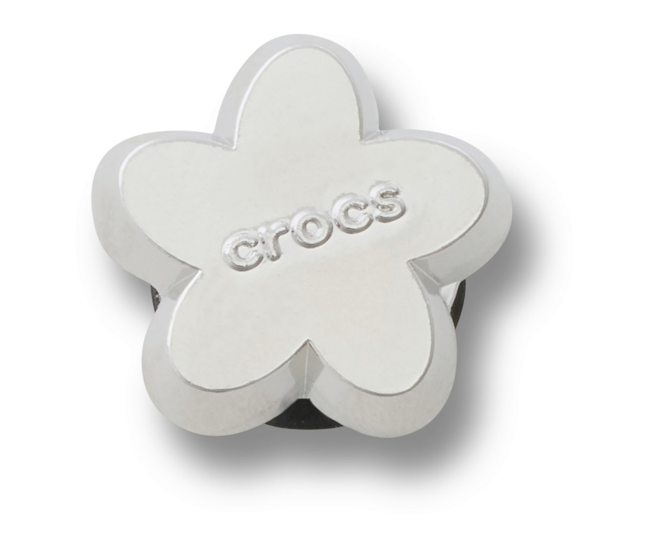 Silver Crocs Flower-Jibbitz