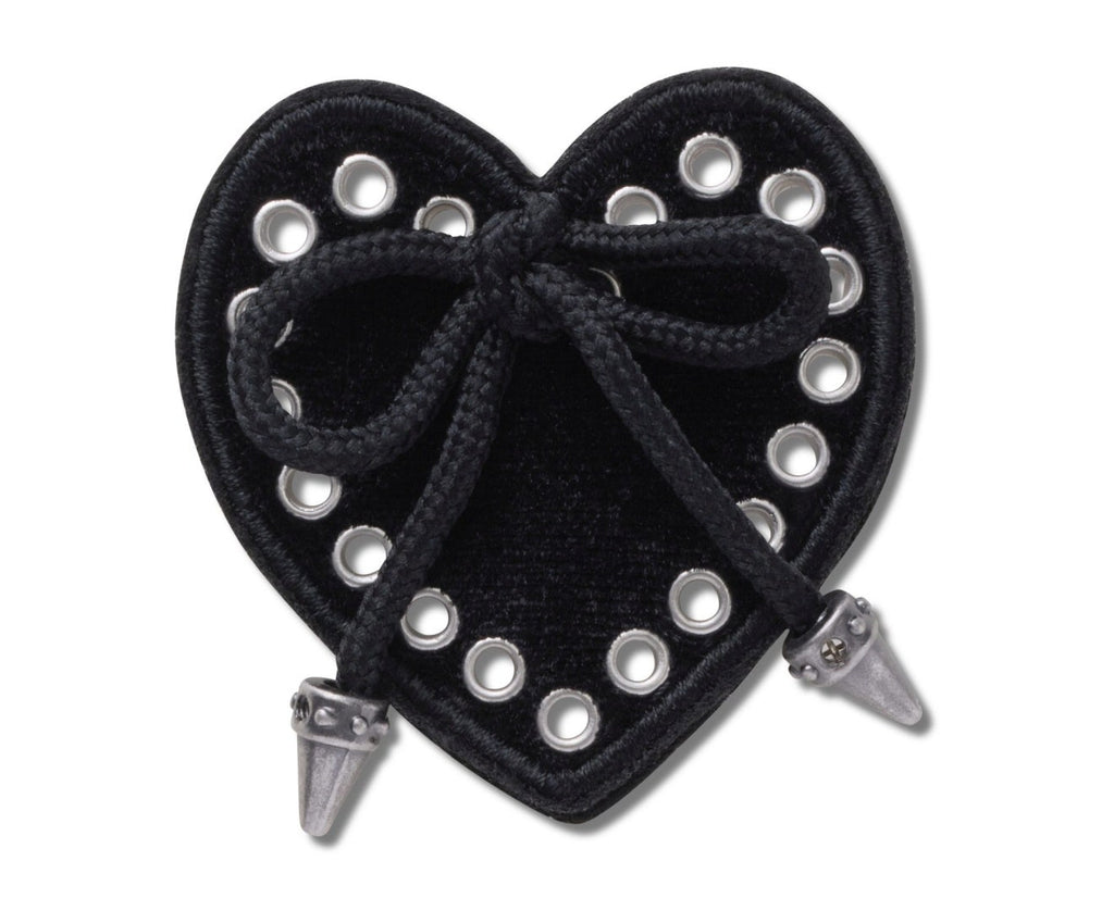 Black Heart with Bow-Jibbitz™