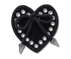 Black Heart with Bow-Jibbitz™