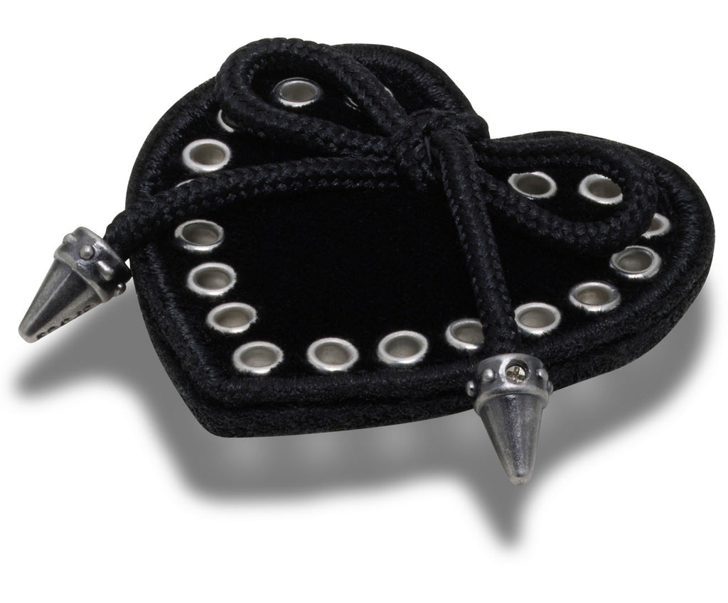 Black Heart with Bow-Jibbitz™