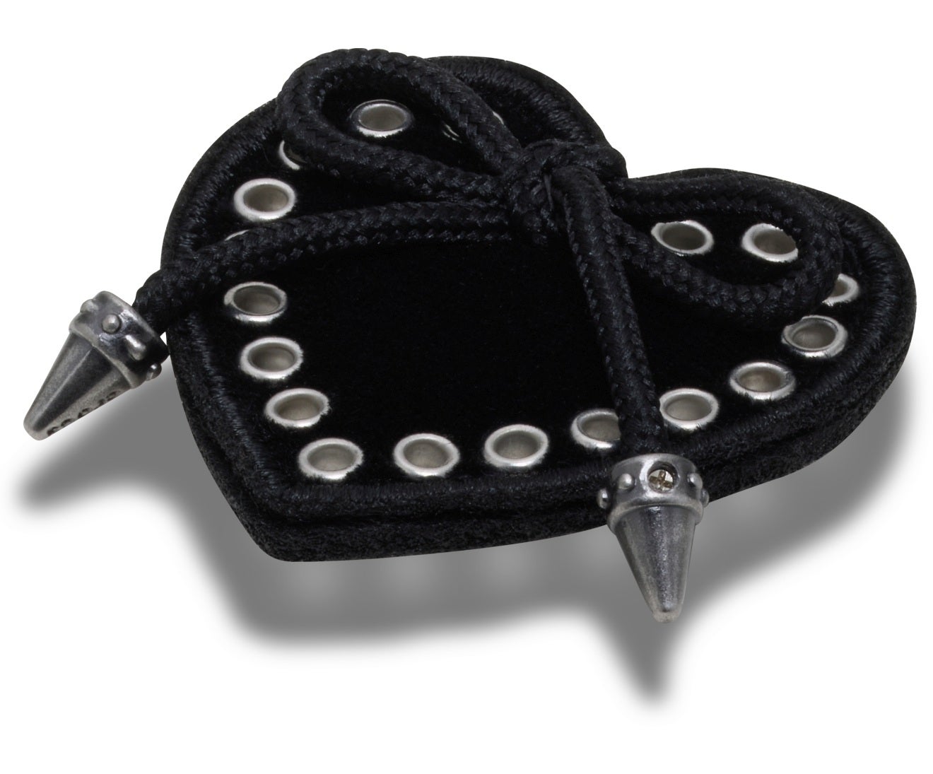 Black Heart with Bow-Jibbitz™