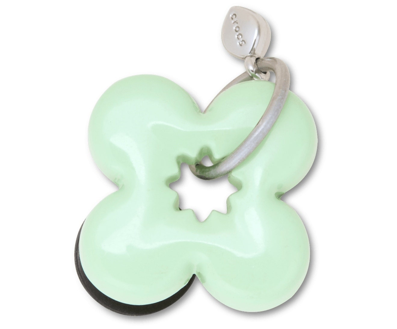 Green Meta Flower Dangle-Jibbitz