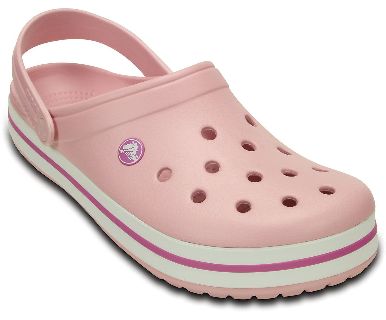 Crocband Pearl Pink/Wild Orchid Unisex Clog