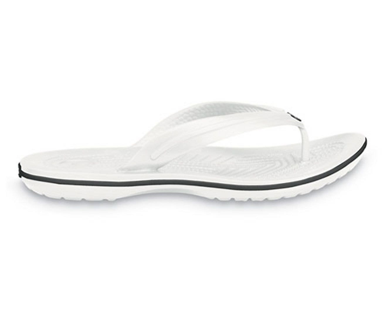 Crocband White Unisex Flip