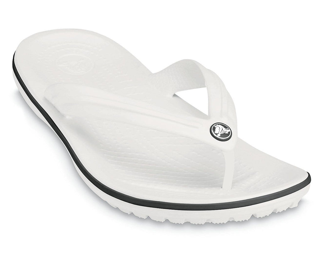 Crocband White Unisex Flip