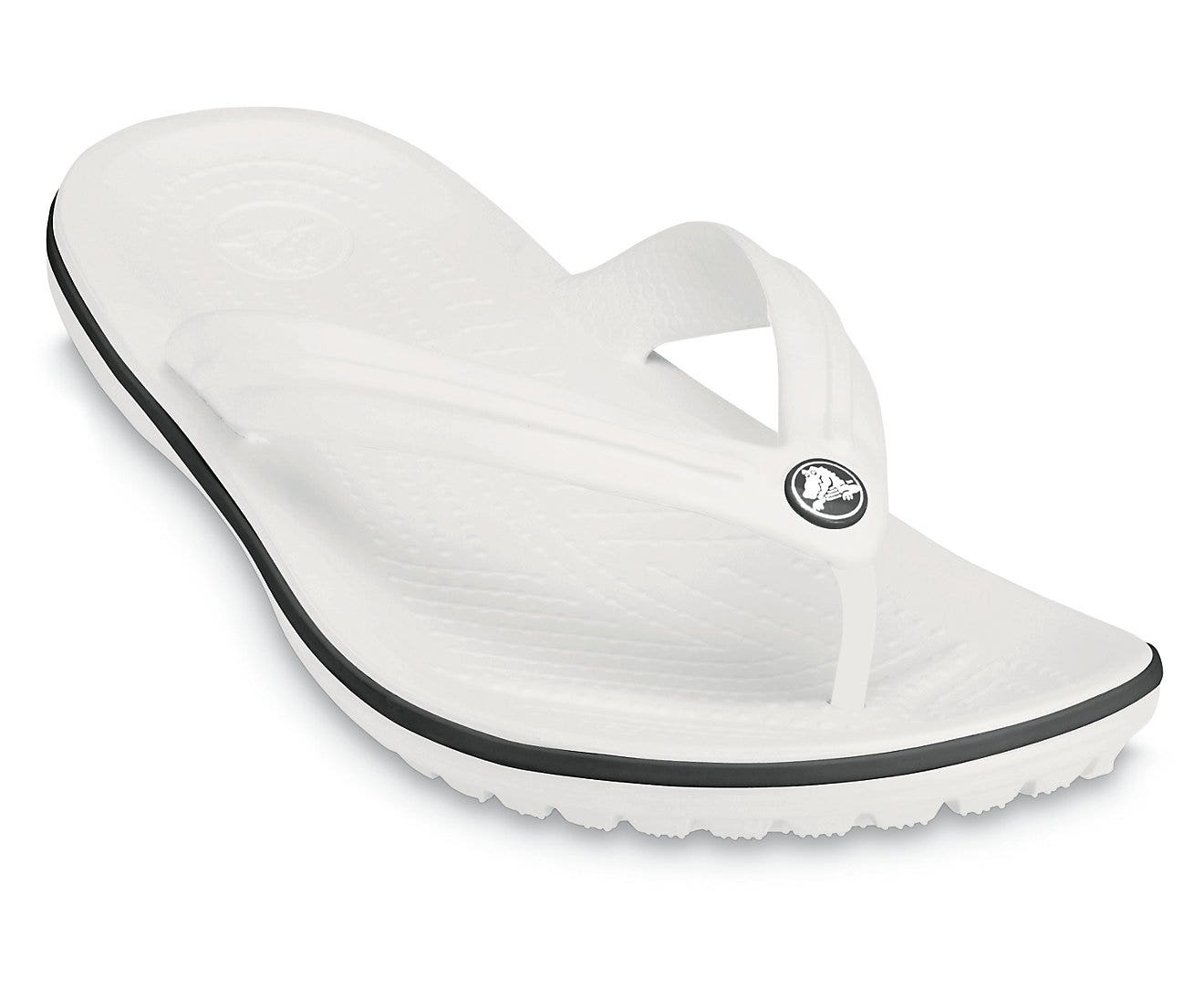 Crocband White Unisex Flip