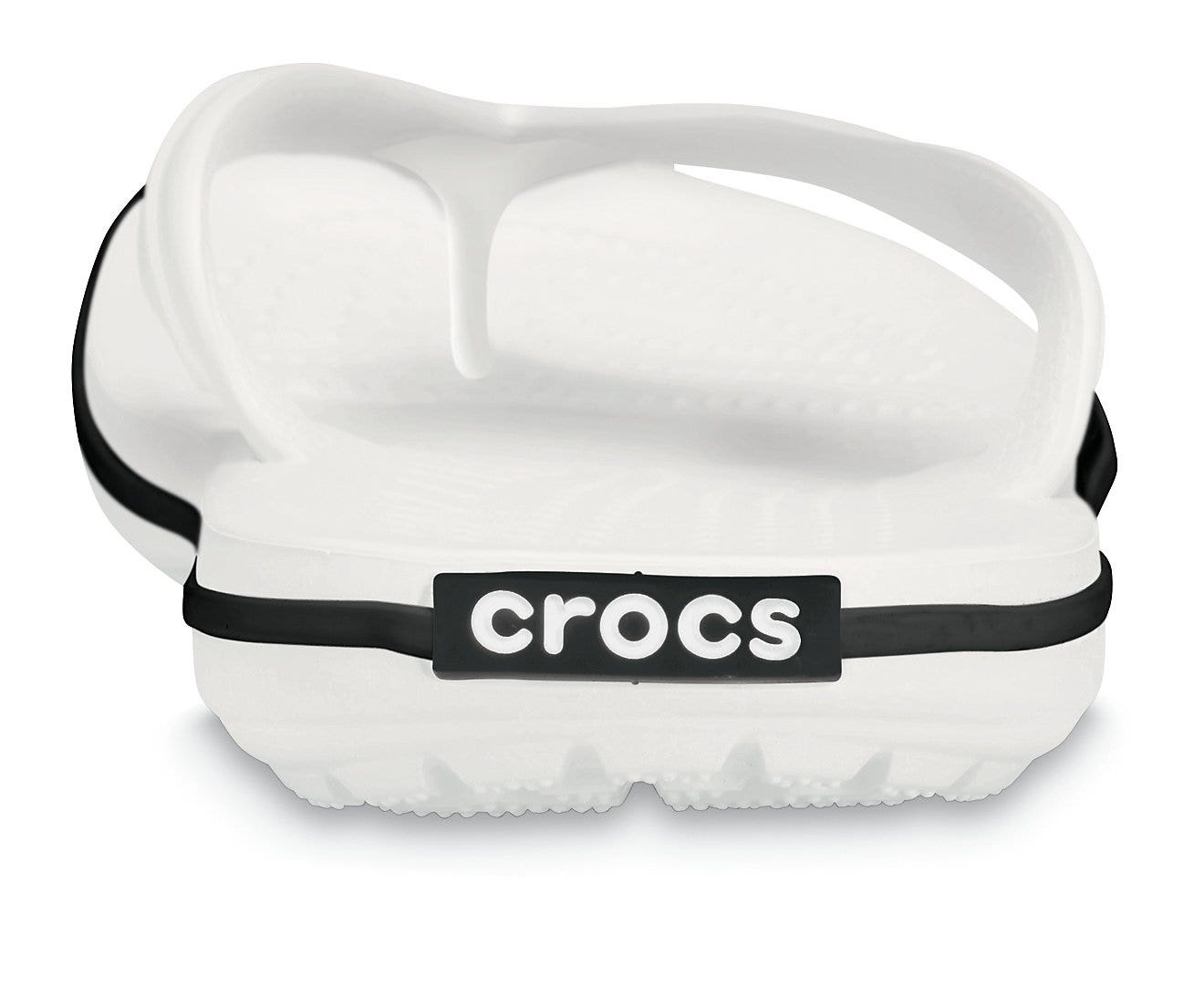 Crocband White Unisex Flip