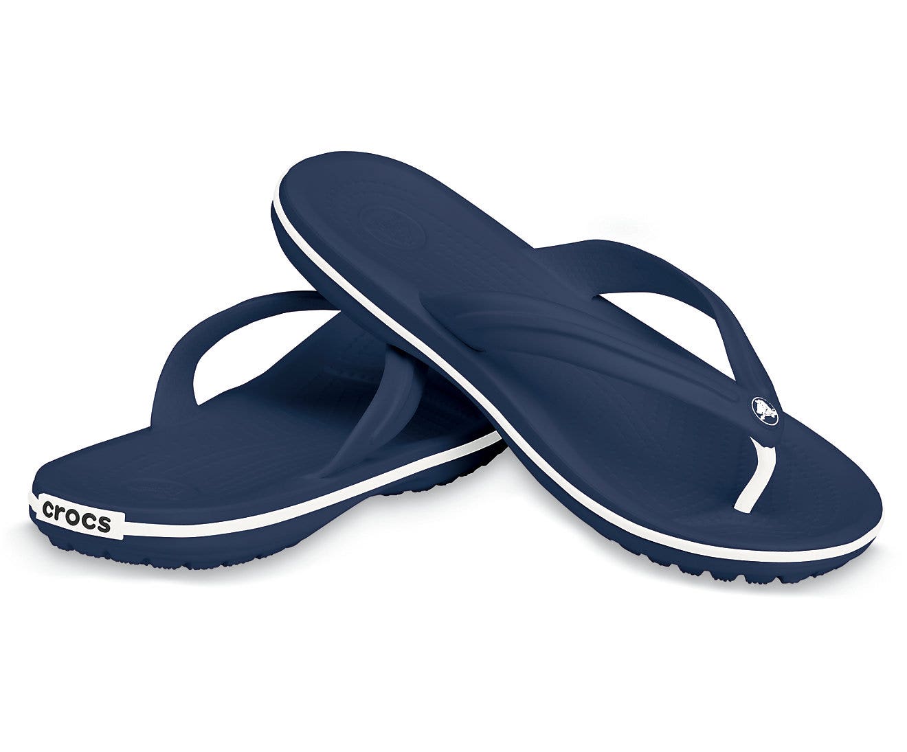 Crocband Navy Unisex Flip