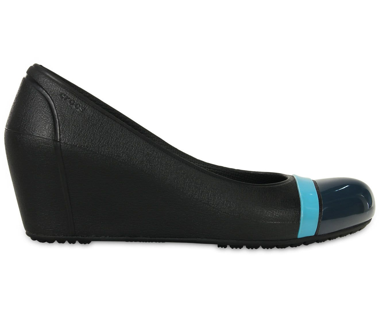 Crocs Cap Toe Black/Nightfall Women Wedge