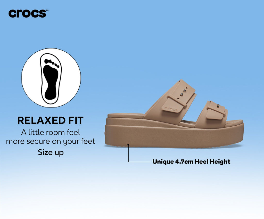 Crocs Brooklyn Buckle Low Black Women Sandal