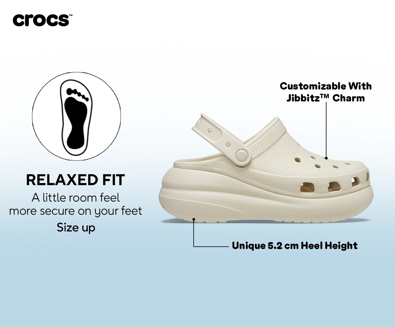 Crush White Unisex Clog