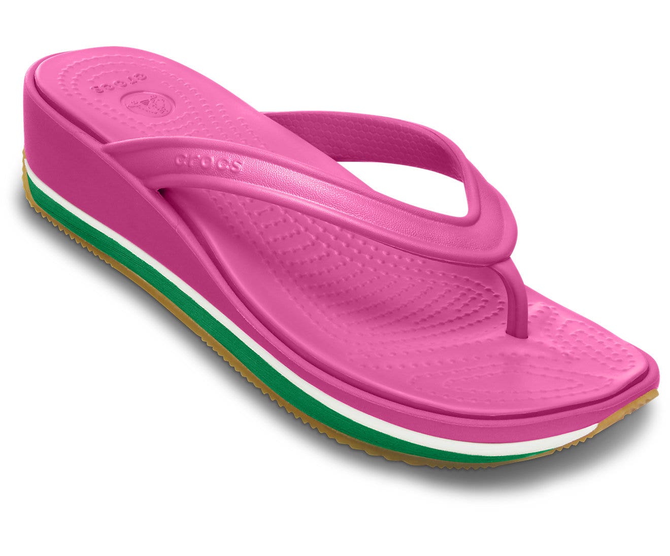 Retro Fuchsia/Kelly Green Women Wedge