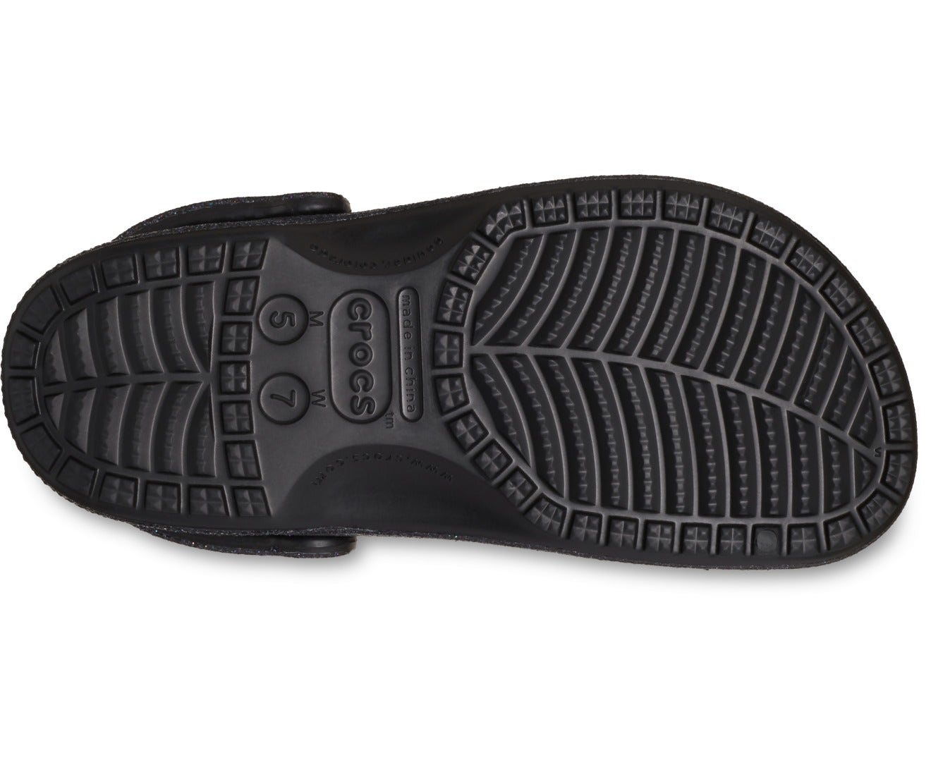 Baya Glitter Black Unisex Clog