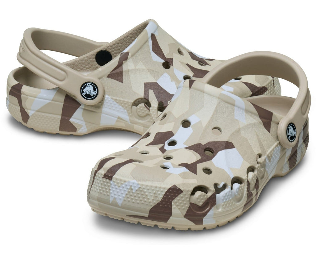 Baya Seasonal Printed Unisex Cobblestone/White Clog