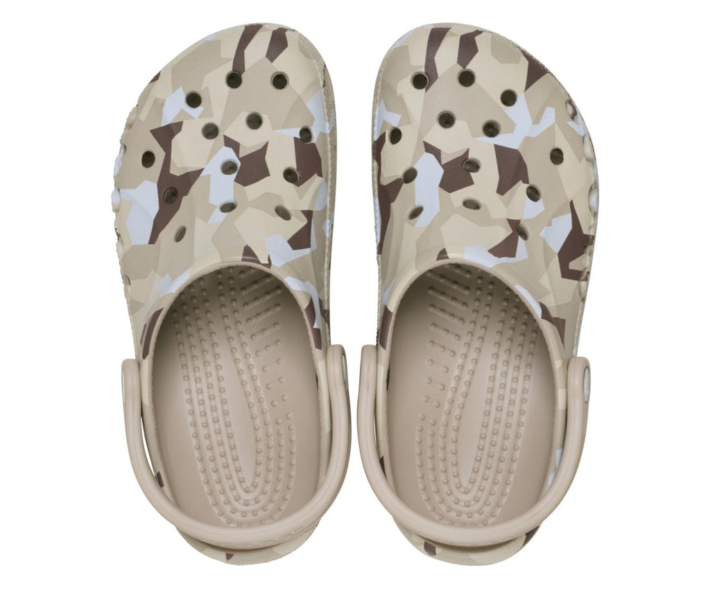 Baya Seasonal Printed Unisex Cobblestone/White Clog