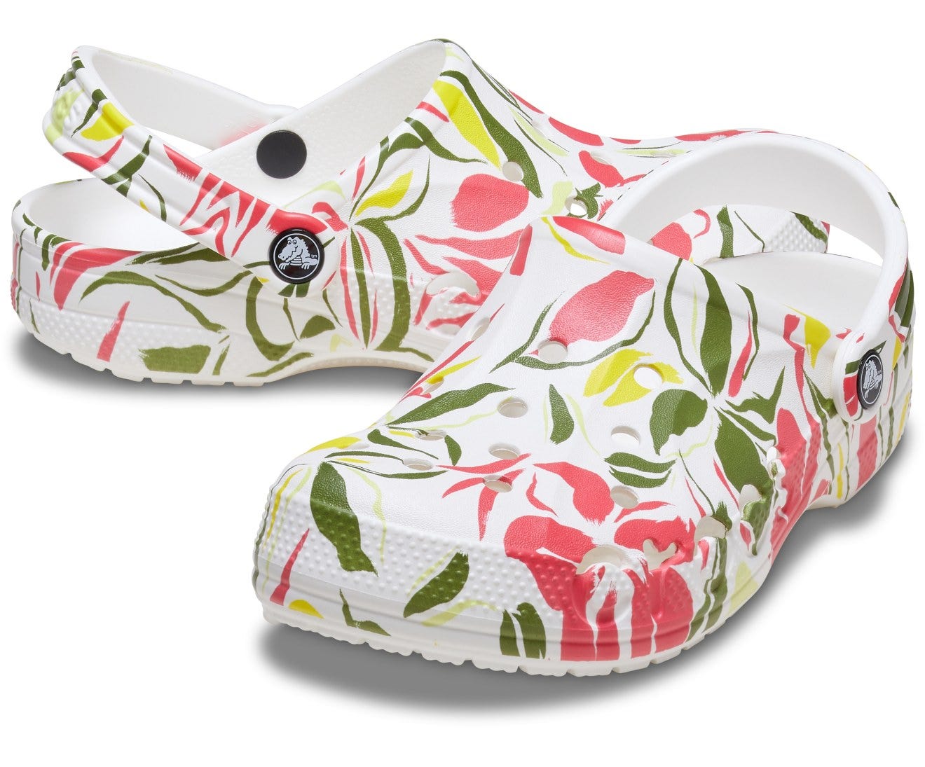 Baya Seasonal Printed Floral/White Unisex Clog