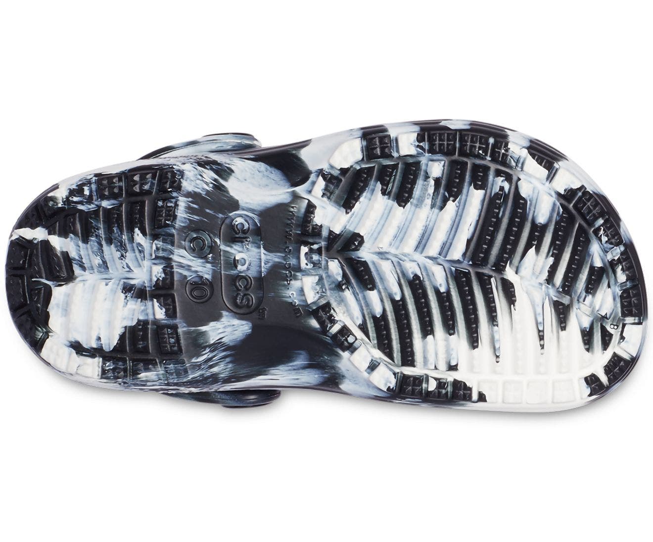Classic Marbled Black/White Toddler Clog