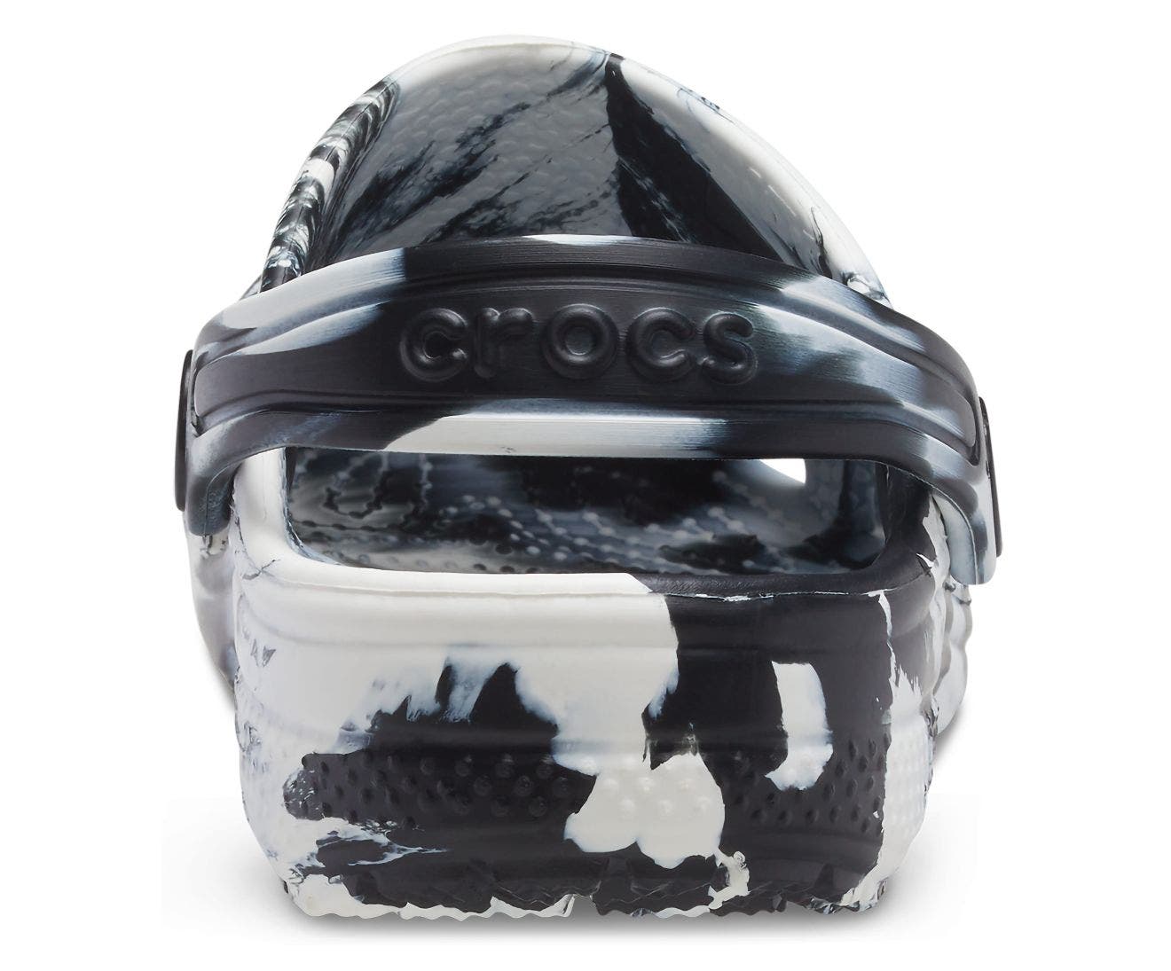 Classic Marbled Black/White Toddler Clog