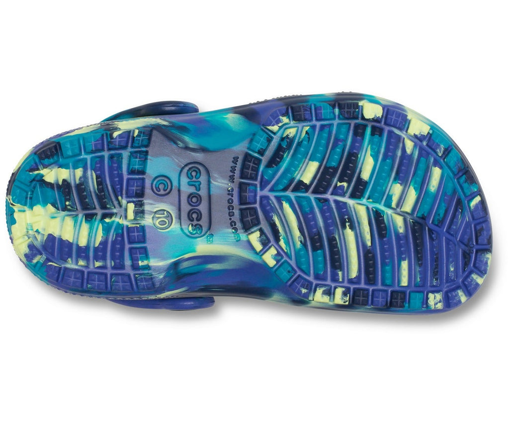 Classic Marbled Toddler Navy/Turbo Teal Clog