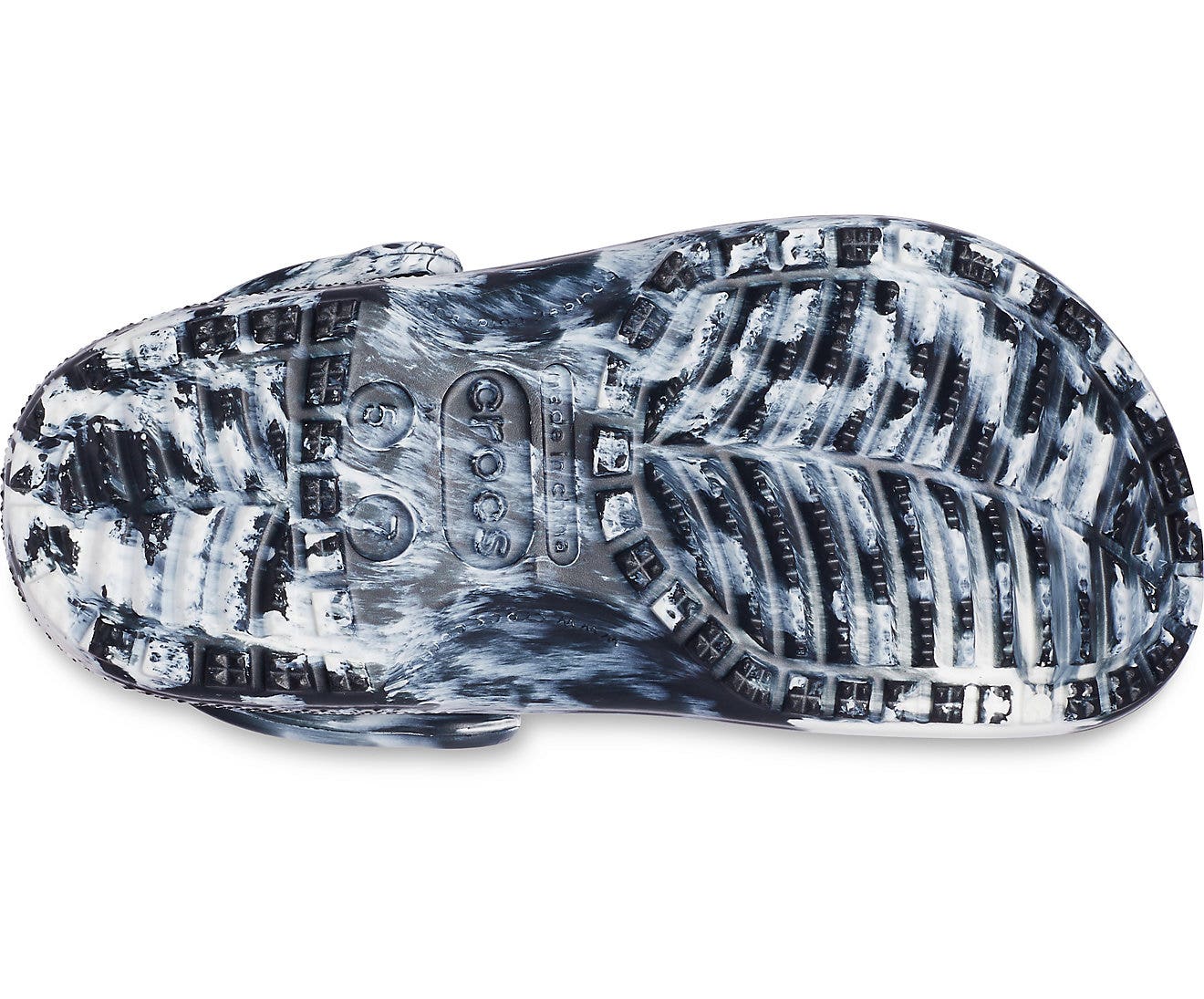 Classic Marbled White/Black Unisex Clog