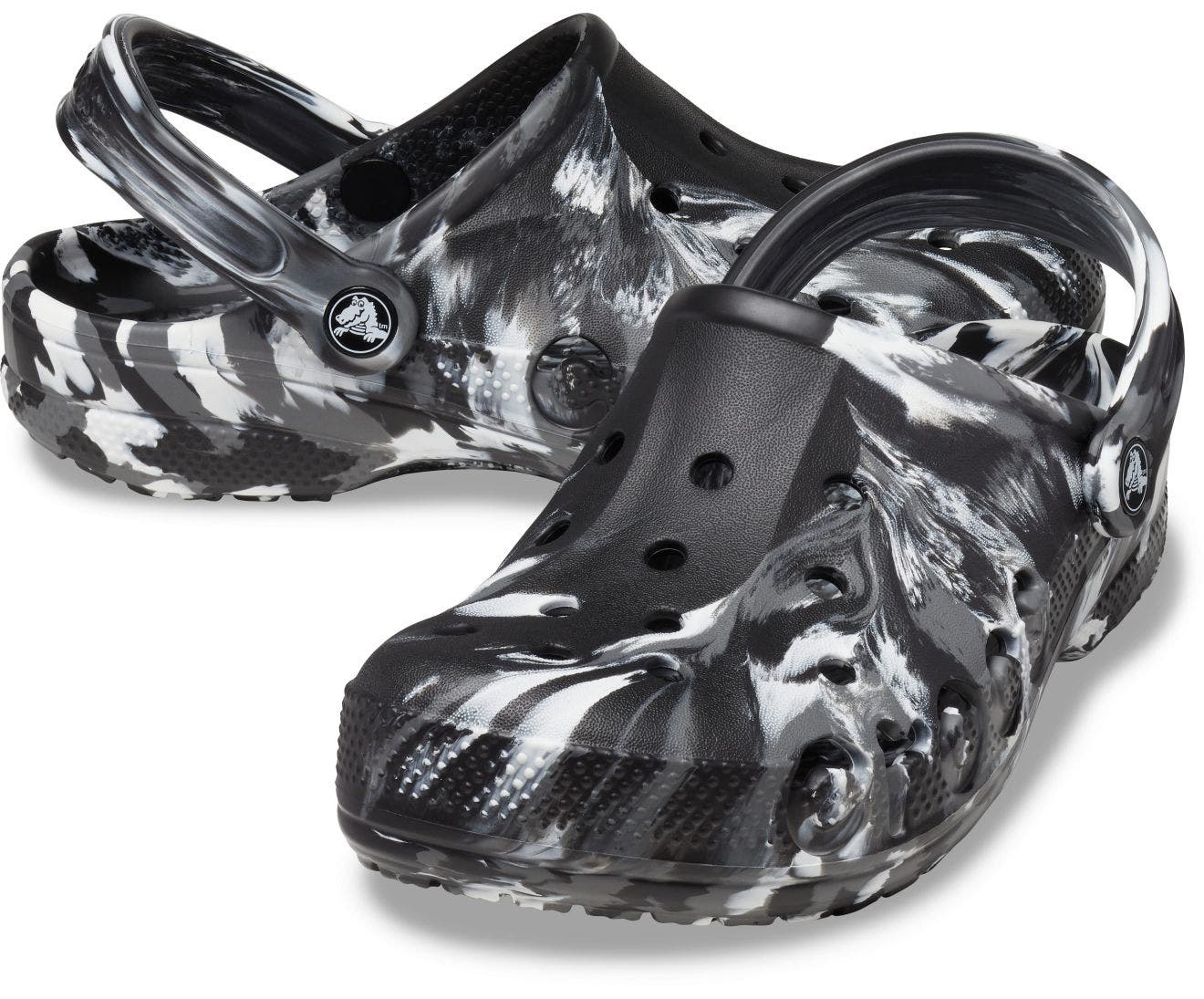 Baya Marbled Black/White Unisex Clog