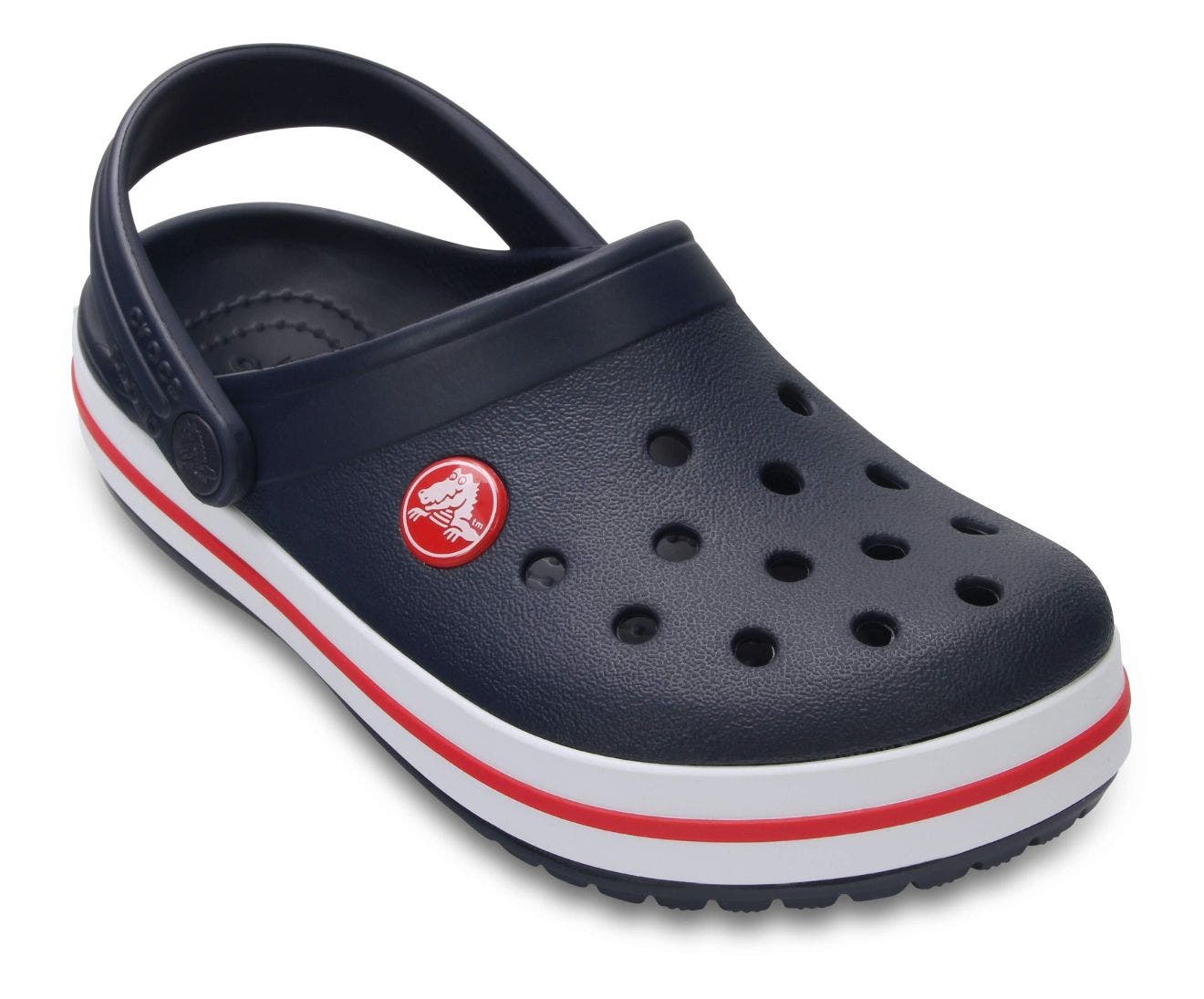Crocband Navy/Red Toddler Clog