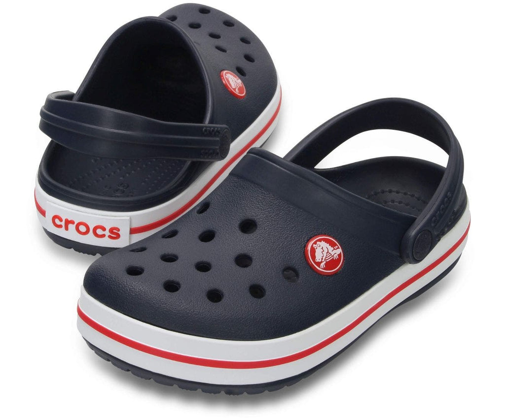 Crocband Navy/Red Kids Clog