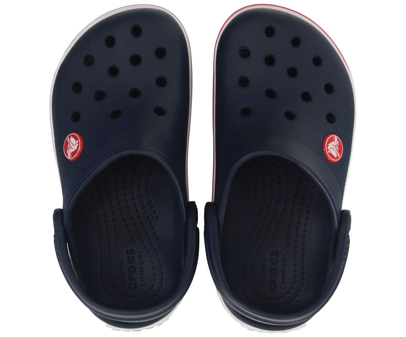 Crocband Navy/Red Kids Clog