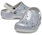 Baya Glitter Silver Toddler Clog