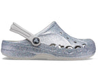 Baya Glitter Silver Kids Clog