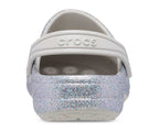 Baya Glitter Silver Kids Clog