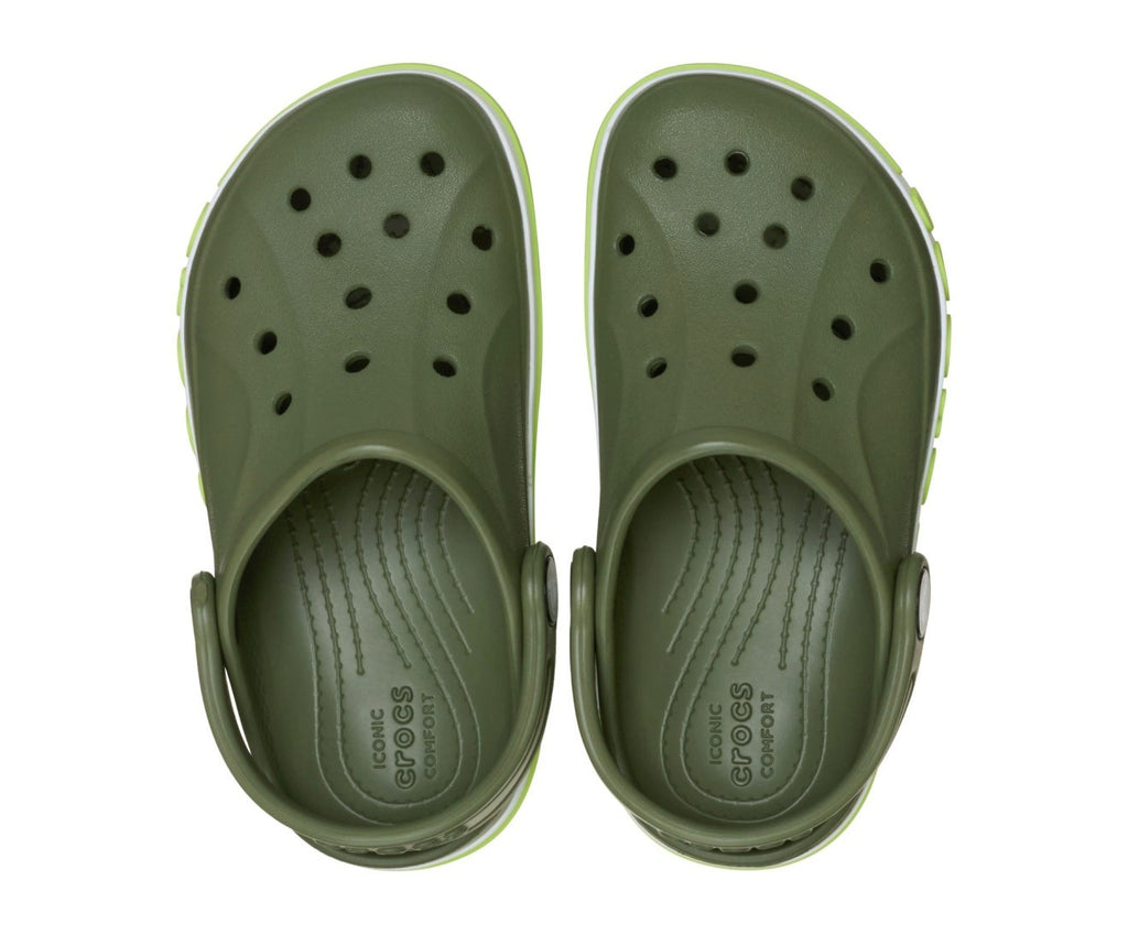 Bayaband Toddler Army Green/Lime Punch Clog
