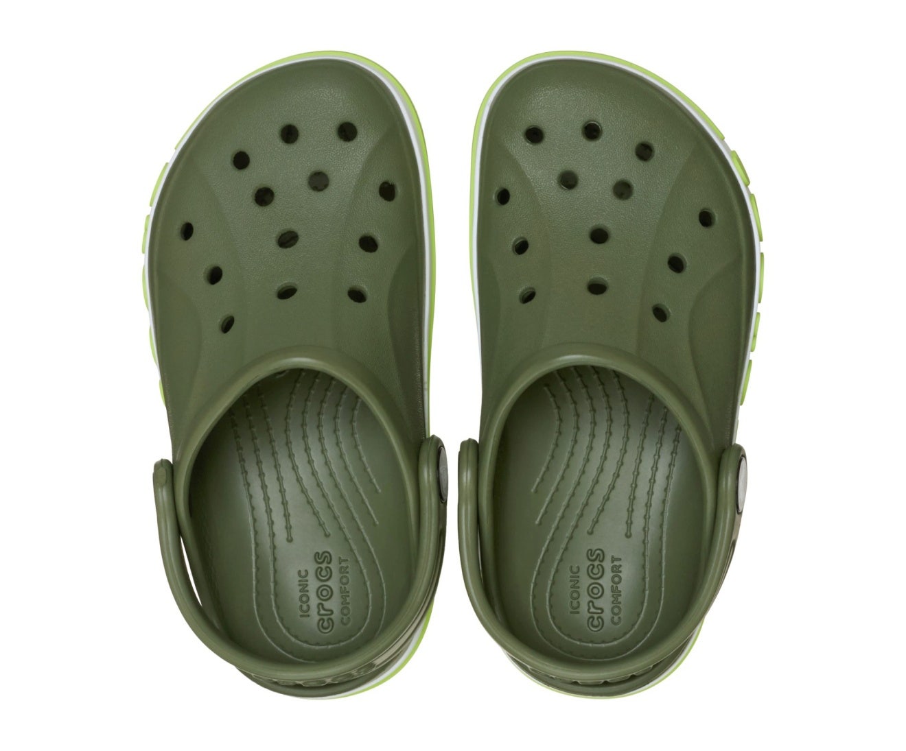 Bayaband Toddler Army Green/Lime Punch Clog