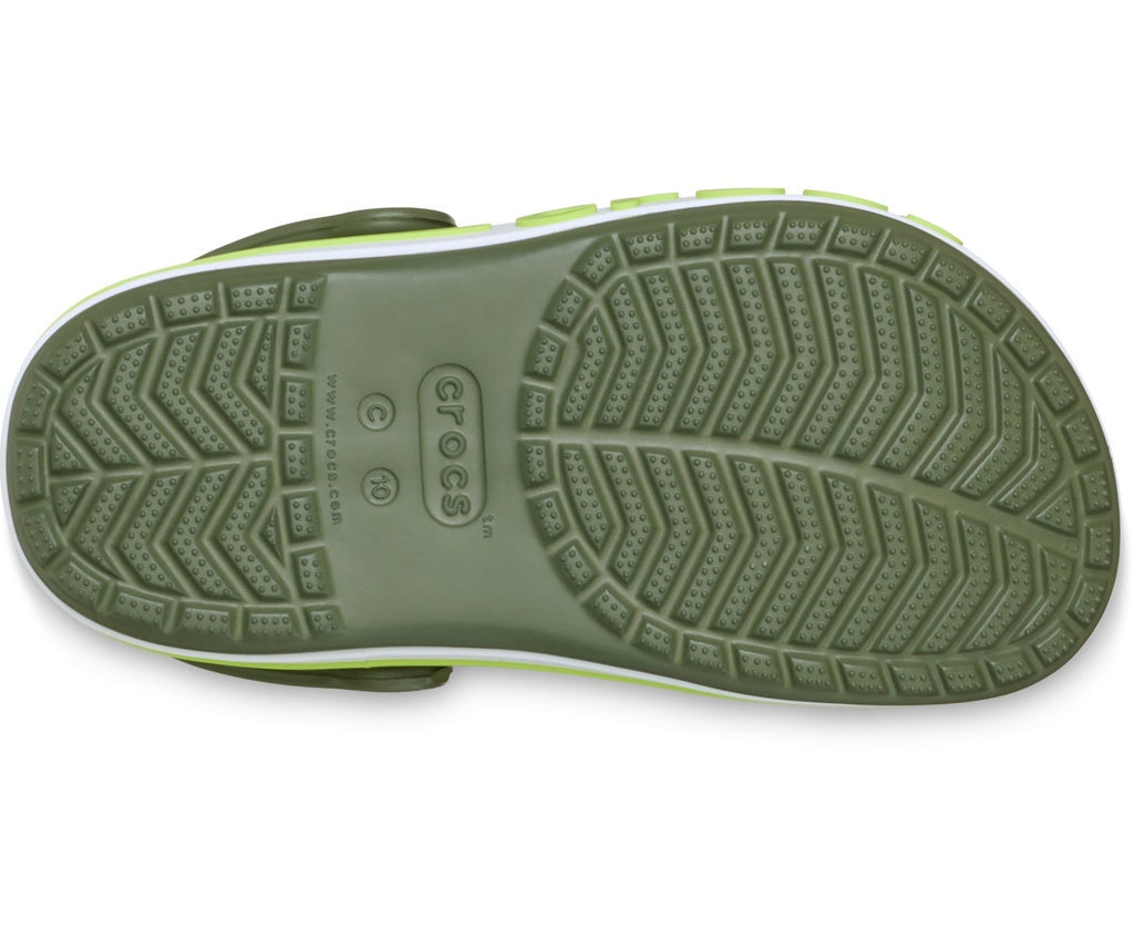 Bayaband Toddler Army Green/Lime Punch Clog