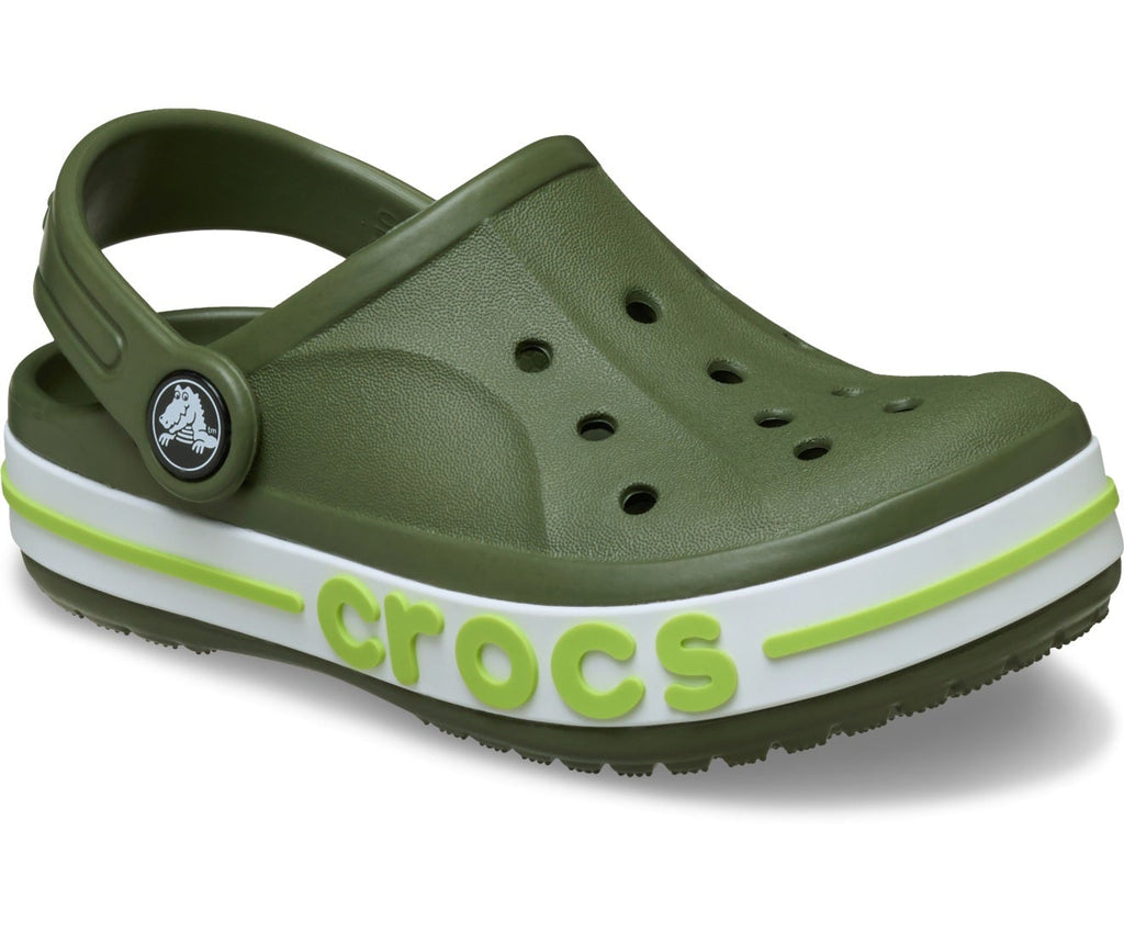 Bayaband Toddler Army Green/Lime Punch Clog