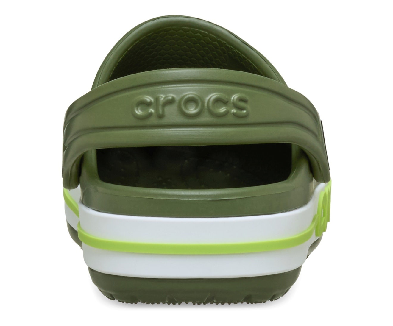 Bayaband Toddler Army Green/Lime Punch Clog
