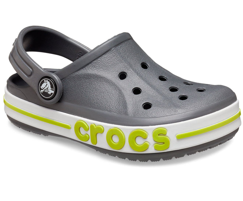 Bayaband Slate Grey/Lime Punch Kids Clog