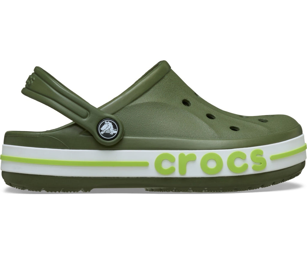 Bayaband Kids Army Green/Lime Punch Clog