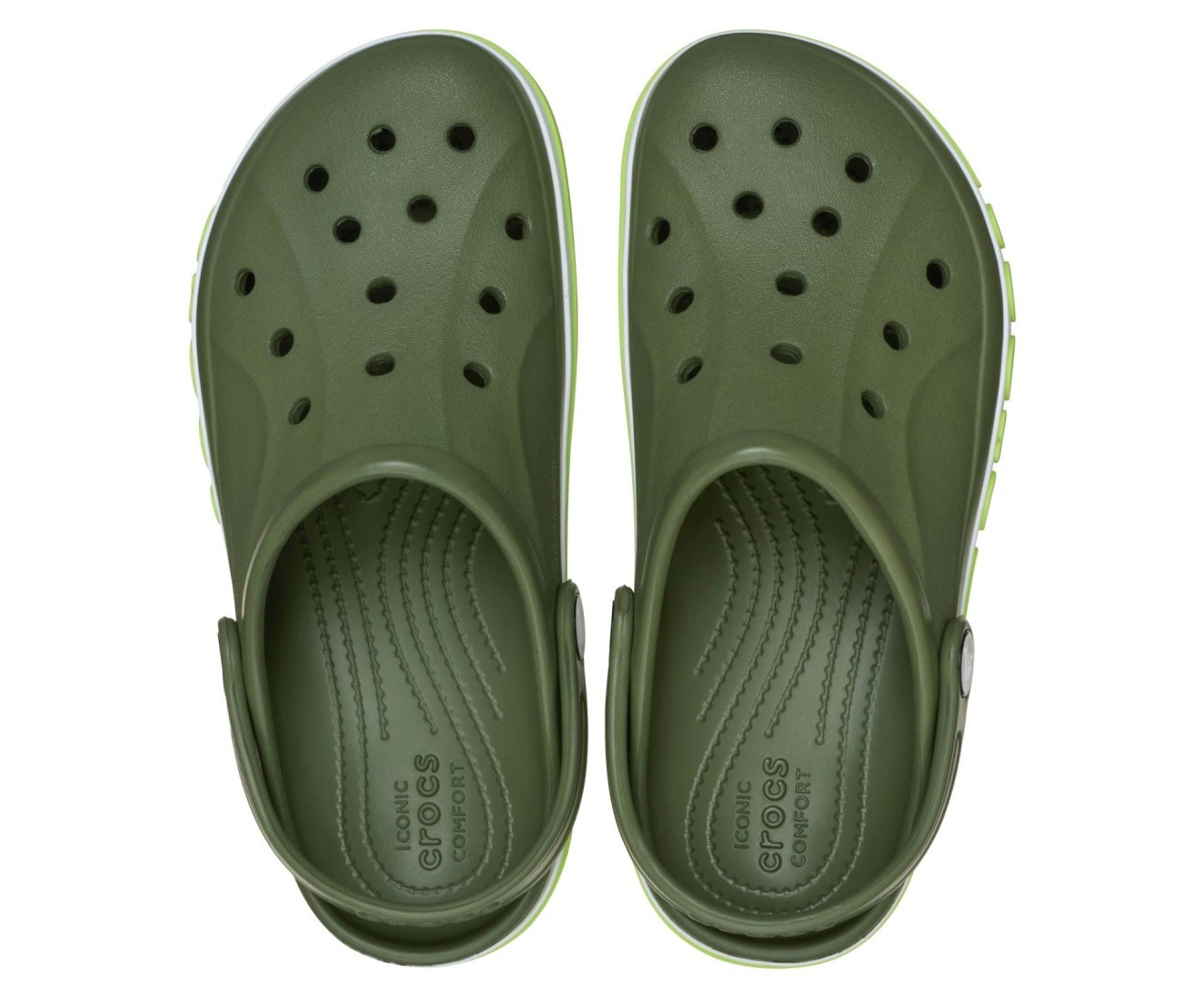 Bayaband Kids Army Green/Lime Punch Clog