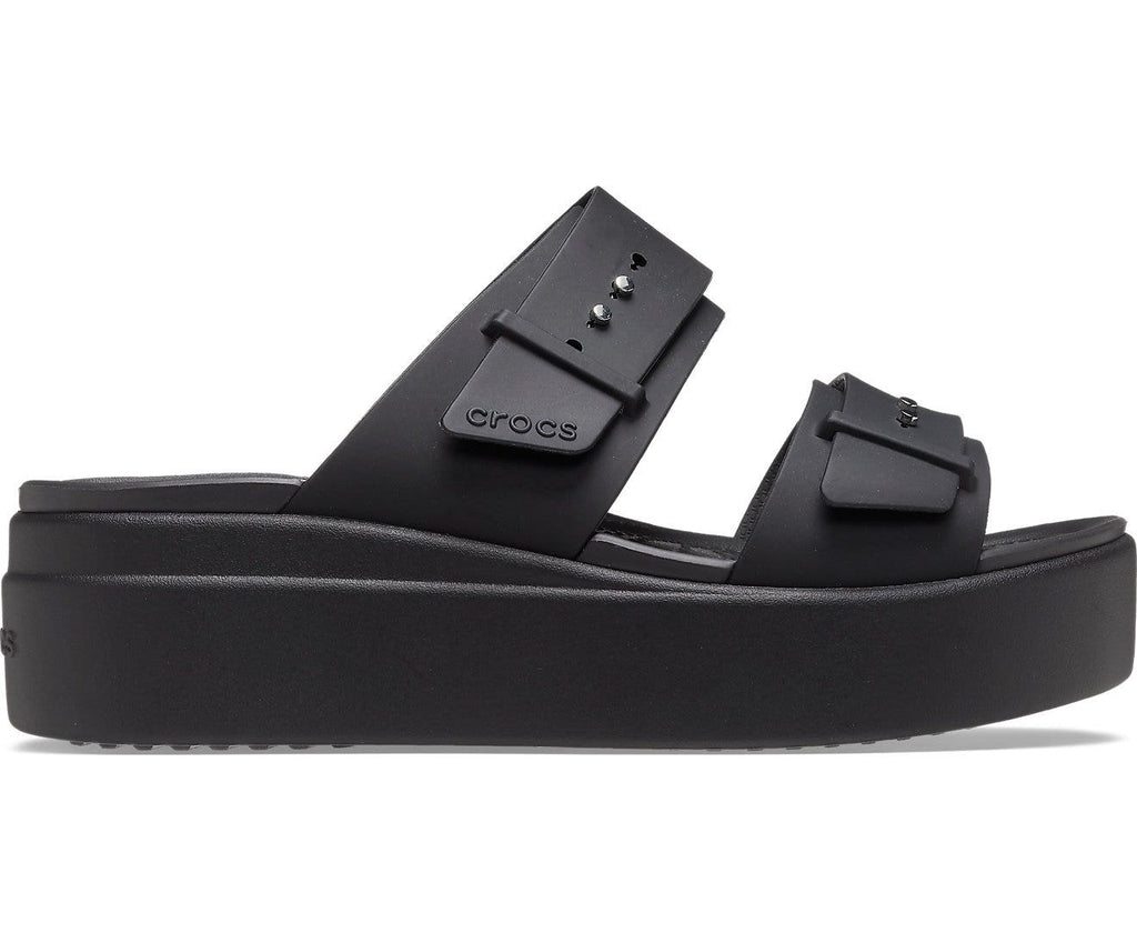 Crocs Brooklyn Buckle Low Black Women Sandal